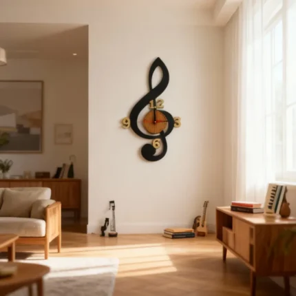 Wooden Wall Clock – A Touch of Artistic Elegance